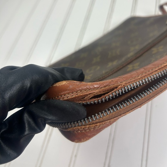 Louis Vuitton Pochette Second 184 Sport Brown Monogram Clutch Bag